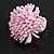 45mm Diameter Pastel Pink Glass Bead Flower Stretch Ring/Size M/L - view 14