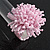 45mm Diameter Pastel Pink Glass Bead Flower Stretch Ring/Size M/L - view 7