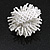45mm Diameter White Glass Bead Flower Stretch Ring/ Size M - view 11