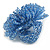 45mm Diameter Sky Blue Glass Bead Flower Stretch Ring/Size M/L - view 5