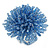 45mm Diameter Sky Blue Glass Bead Flower Stretch Ring/Size M/L - view 2