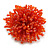 45mm Diameter Rusty Orange Glass Bead Flower Stretch Ring/ Size M - view 2