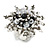 45mm Multicoloured Glass and Sequin Star Flex Ring/White/Hematite/Black/Size M/L - view 2