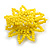 35mm D/Banana Yellow Glass and Acrylic Bead Sunflower Stretch Ring - Size S - view 4