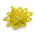 35mm D/Lemon Yellow Glass/Acrylic Bead Sunflower Stretch Ring - Size S - view 5