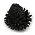 40mm Diameter/ Black Acrylic/Glass Bead Daisy Flower Flex Ring - Size M - view 5