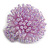 40mm Diameter/ Lavender Acrylic/Glass Bead Daisy Flower Flex Ring - Size M - view 2