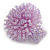 40mm Diameter/ Lavender Acrylic/Glass Bead Daisy Flower Flex Ring - Size M - view 5