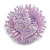 40mm Diameter/ Lavender Acrylic/Glass Bead Daisy Flower Flex Ring - Size M - view 6