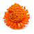 40mm Diameter/ Orange Acrylic/Glass Bead Daisy Flower Flex Ring - Size M - view 6