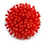 40mm Diameter/ Red Acrylic/Glass Bead Daisy Flower Flex Ring - Size M - view 2