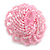 40mm Diameter/Baby Pink Glass Bead Daisy Flower Flex Ring/ Size M - view 4
