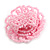 40mm Diameter/Baby Pink Glass Bead Daisy Flower Flex Ring/ Size M - view 5