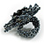 45mm Glass and Sequin Star Flex Ring/Anthracite Grey/Size M - view 6