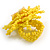 40mm Banana Yellow Glass and Sequin Star Flex Ring/Size M - view 5
