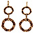 Gold Plated Leopard Print Costume Jewellery Set - view 9