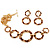 Gold Plated Leopard Print Costume Jewellery Set - view 5