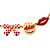 Gold Plated Kiss, Lips and Bow Costume Jewellery Set - view 13