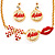 Gold Plated Kiss, Lips and Bow Costume Jewellery Set - view 12