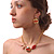 Gold Plated Kiss, Lips and Bow Costume Jewellery Set - view 2
