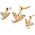 Gold Plated Clear Crystal Dragon Costume Jewellery Set - view 4