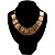 Gold Plated Bib Style Necklace&Clip-On Earring Ethnic Set - view 19