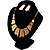 Gold Tone Egyptian Style Fashion Set - view 6