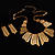 Gold Tone Egyptian Style Fashion Set - view 2
