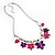 Maple Leaf Necklace And Earring Set (Purple&Pink) - view 10