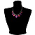 Maple Leaf Necklace And Earring Set (Purple&Pink) - view 7