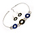 Bold Circle&Disk Enamel Necklace&Earring Set (Blue&Olive) - view 11