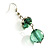 Green Glass Floral Fashion Set (Necklace & Earrings) - view 12