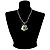 Green Glass Floral Fashion Set (Necklace & Earrings) - view 8