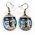 Silver Tone 'Egyptian Life' Necklace And Drop Earrings Set - view 4