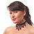 Black Gothic Fashion Necklace And Earring Set - view 2