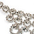 Bridal Swarovski Crystal Bib Necklace And Drop Earring Set (Silver Tone) - view 9