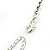 Bridal Diamante Floral Necklace & Earrings Set (Silver Tone) - view 9