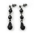 Black Gothic Costume Choker Necklace And Earring Set - view 8