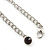Vintage AB/Purple Crystal Droplet Necklace & Earrings Set In Rhodium Plated Metal - view 6