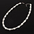 White Imitation Pearl Bead With Diamante Ring Necklace, Bracelet & Earrings Set (Silver Tone Metal) - view 16