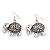 Silver Plated Filigree 'Elephant' Pendant Necklace & Drop Earrings Set - 40cm Length (6cm extender) - view 4