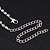 Bridal AB/Clear Diamante 'Teardrop' Necklace & Earrings Set In Silver Plating - view 10
