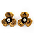 Burn Gold Diamante 'Flower' Necklace With Blue Stones & Stud Earrings Set - 42cm Length/ 6cm Extension - view 4