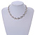 Classic Bridal Simulated Pearl/Crystal Necklace & Drop Earring Set In Silver Metal - 44cm Length/5cm Extension - view 18
