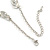 Classic Bridal Simulated Pearl/Crystal Necklace & Drop Earring Set In Silver Metal - 44cm Length/5cm Extension - view 6