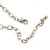 Purple Enamel Oval Geometric Chain Necklace & Drop Earrings Set In Rhodium Plating - 38cm Length/ 6cm Extension - view 6
