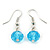 Turquoise & Crystal Floating Bead Necklace & Drop Earring Set - 52cm Length/ 5cm extension) - view 4