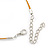 Sandy Yellow Shell & Crystal Floating Bead Necklace & Drop Earring Set - 52cm L/ 5cm Ext - view 6