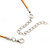 Rusty Orange Shell & Crystal Floating Bead Necklace & Drop Earring Set - 52cm L/ 5cm Ext - view 5
