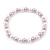 Children's Lavender/ White Imitation Pearl Bead Heart Flex Necklace & Flex Bracelet Set - view 5